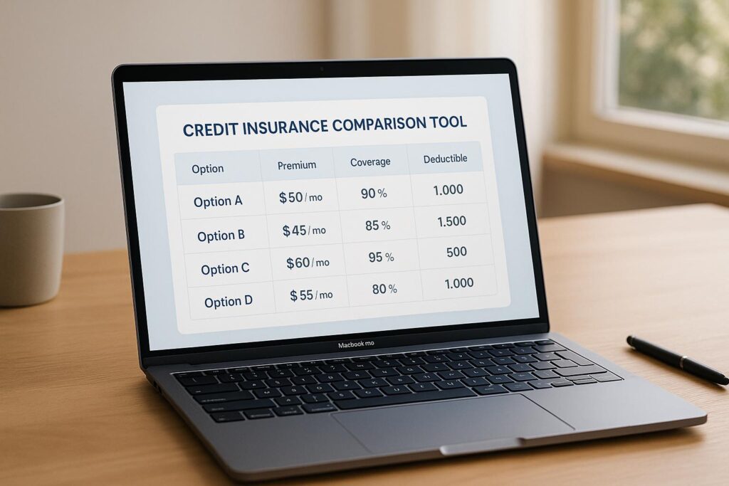 Credit Insurance Comparison Tool