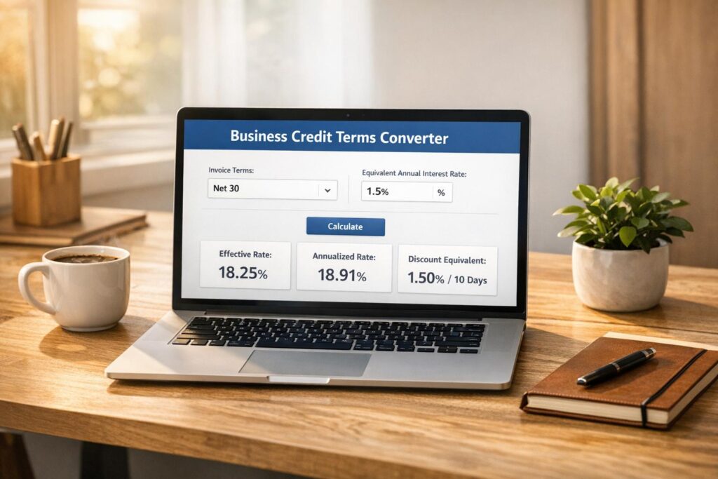 Business Credit Terms Converter